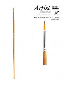 KCK PREMIUM ROUND LONG HANDLE BRUSH - BR 121R #06